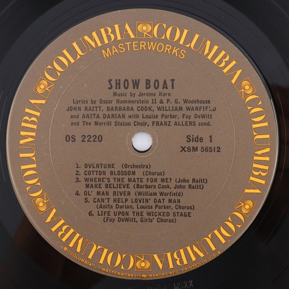 Various – Show Boat - Reissue - 12" Vinyl LP Record CBS Masterworks – OS 2220 - Picture 7 of 12